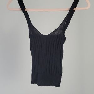 Navy Blue Stripped Cami Shirt